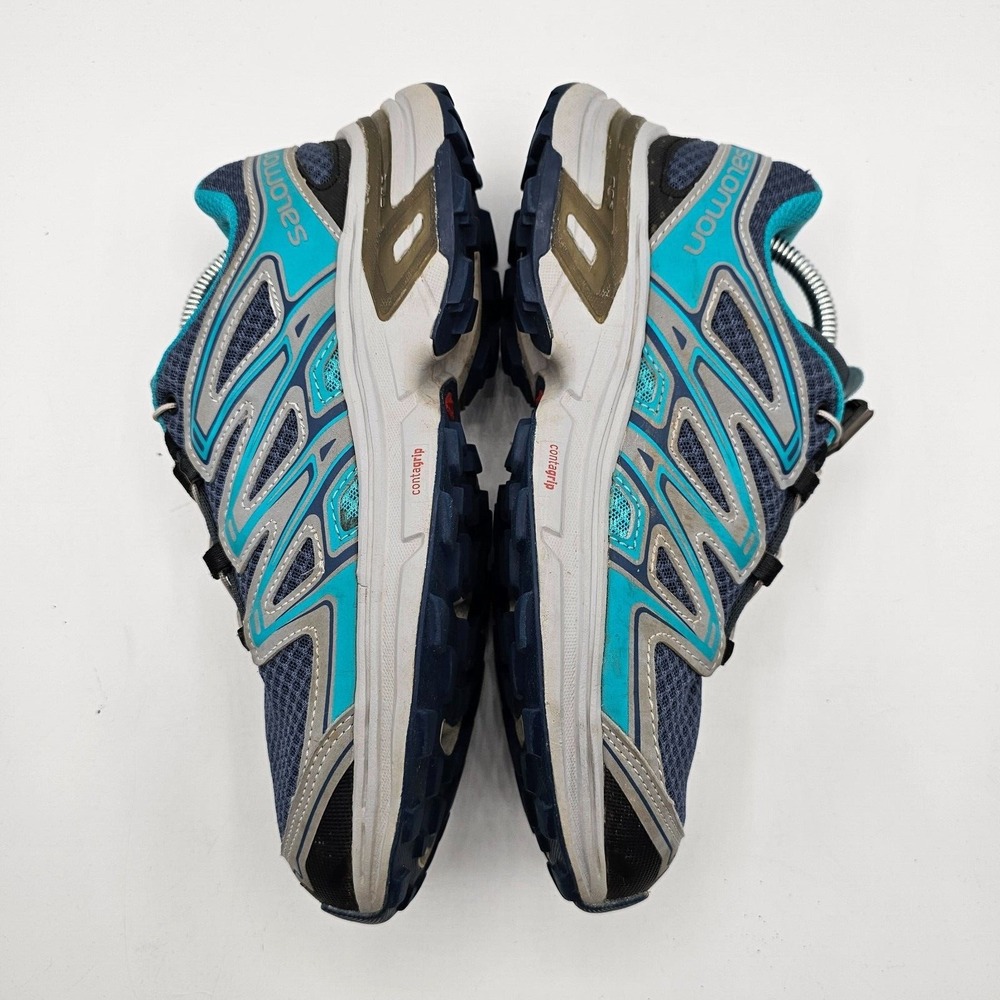 SALOMON Wings Flyte2 Trail Running Shoes Womens 6.5 Blue Contragrip Sneakers - Picture 8 of 11
